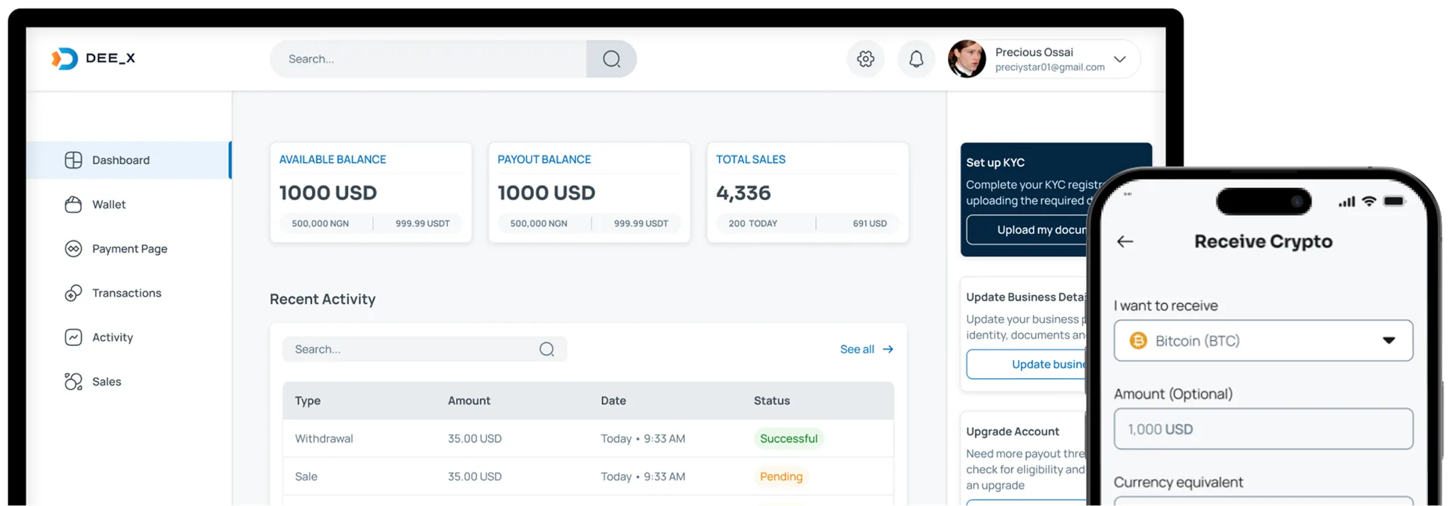 Deex merchant checkout
